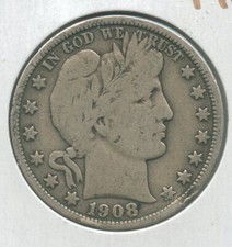 1908-P Dime D'Argento Barber