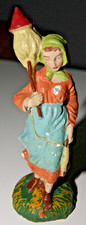 statuina presepe confalonieri? filatrice in pasta H cm 10 n 191-23