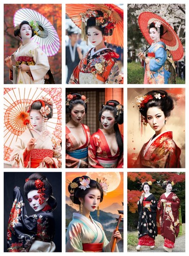 Arte poster ragazza geisha - poster,