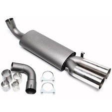 Taglia N scarico sportivo 2x76