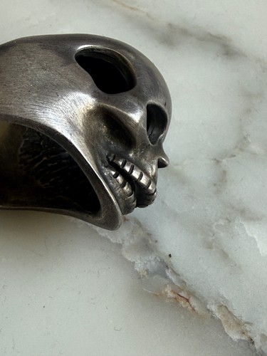 Raro anello teschio argento - raro,