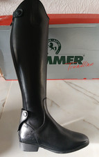 Stivali equitazione estivi neri taglia 38 W36 cm H46 cm pelle zip eleganti nuovi %%% prezzo consigliato 219 €