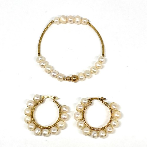 Elegante bracciale con perle