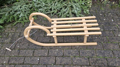 Slitta vintage legno - slitta,