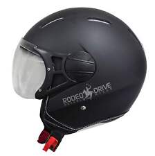 CASCO JET RODEO DRIVE RD115LUXUS NERO OPACO BOMBER