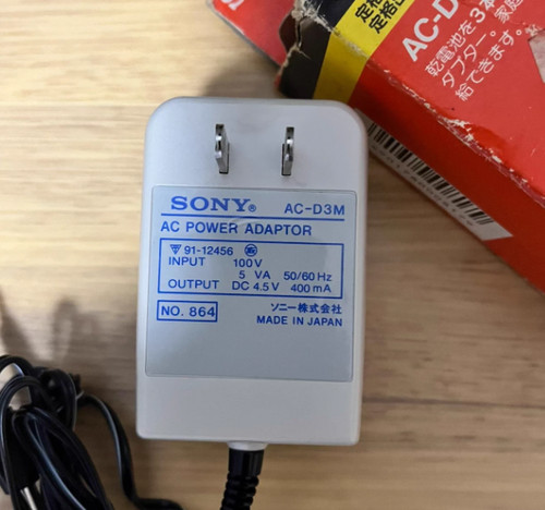 Original sony d3m 5v - original, ac-d3m