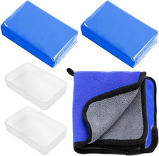 Barra Di Argilla per Auto, 2X100G Auto Pulizia Clay Bar per Pulisci Parabrezza S