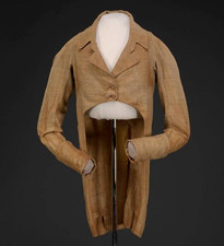 Giacca lana marrone militare uomo inglese 1805 homespun