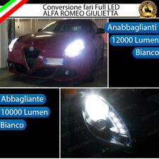 CONVERSIONE FULL LED ALFA ROMEO GIULIETTA DAL 2014 IN POI KIT MONO LED H7 + H1