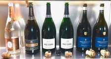 CHAMPAGNE nr 6  MAGNUM  bott. VUOTE  con tappi e gabbiette +3 BOX