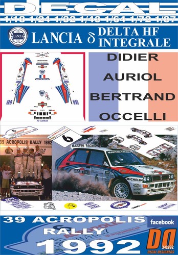 Decal lancia delta i - hf,