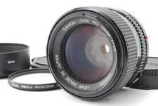 Canon Nuovo Fd Nfd 50mm F/1.2 Standard Prime Mf Obiettivo Con / Hood + Morbido
