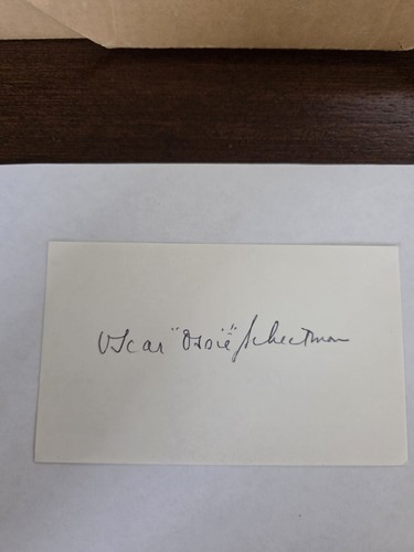 Carta indice autografata oscar - autografata,