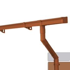 INEFA Set di grondaie per tettoia da giardino per casetta NW 83, grondaia