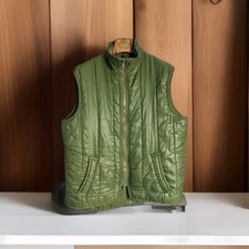Barbour Gilet Vintage Taglia Media Verde Trekker Nylon Uomo L