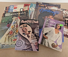 Lotto Libretti Vintage Spinnerin Punto Croce Pizzo Uncinetto Stoviglie Modelli