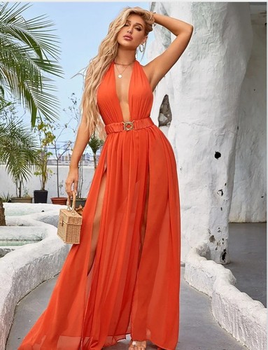 Maxi abito donna zcrh1198 - maxi,