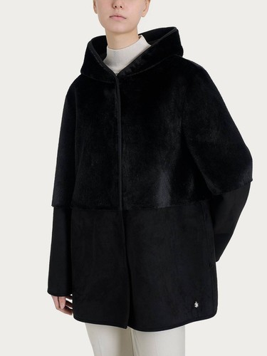 Ragno giaccone cappuccio nero - ragno,