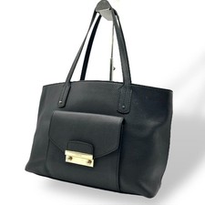 Borsa a tracolla FURLA Metropolis Tote Bag in pelle nera A4 grande capacità