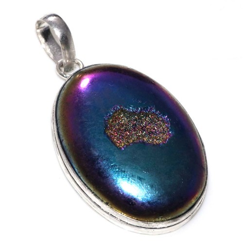 Ciondolo druzy argento 925