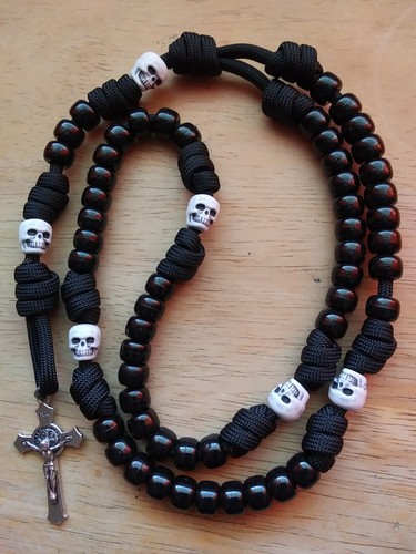 Rosario paracord teschio - paracord,
