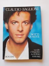 Notti di note - Claudio Baglioni - Rusconi ed.-1986 foto Harari