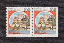 Italia Repubblica Castello Aragonese  Ischia coppia  Francobollo  Stamp