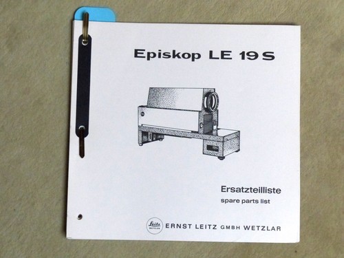 Leitz leica episkop le19s - leica,