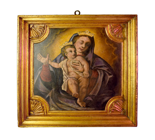 Antico dipinto madonna nostra - antico,