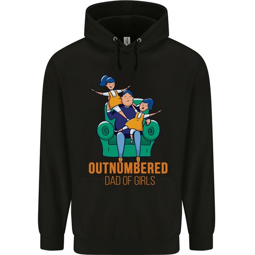 Felpa uomo outnumbered - da, dad