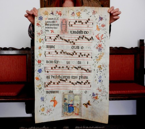 Antico antifonario corale - l-lt,