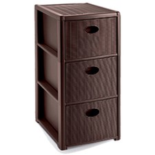 Cassettiera slim moka a 3