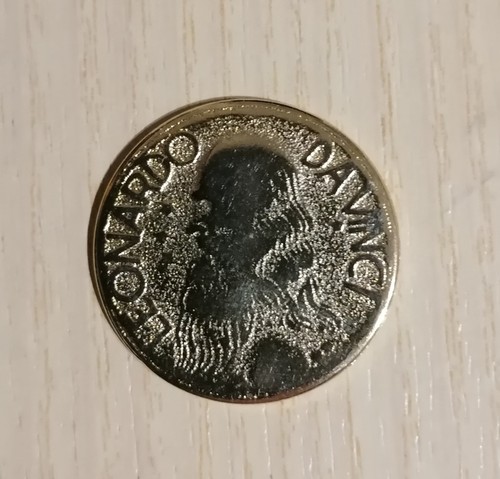 Gettone medaglia leonardo - gettone, da