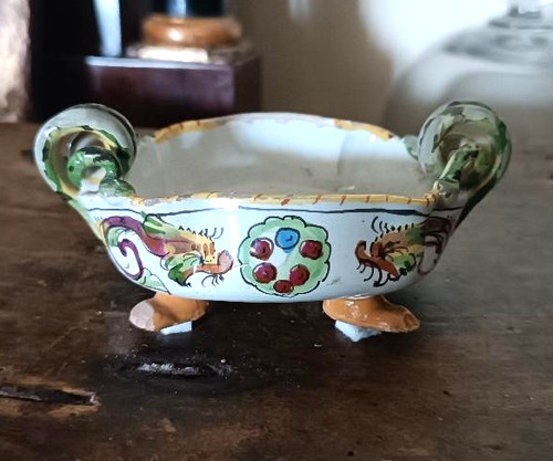 Antica salsiera maiolica - salsiera, in