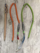 2 Lacci Per Serra Artificiale Esca Spinning Vari Colori Ed Esche. Spedizione