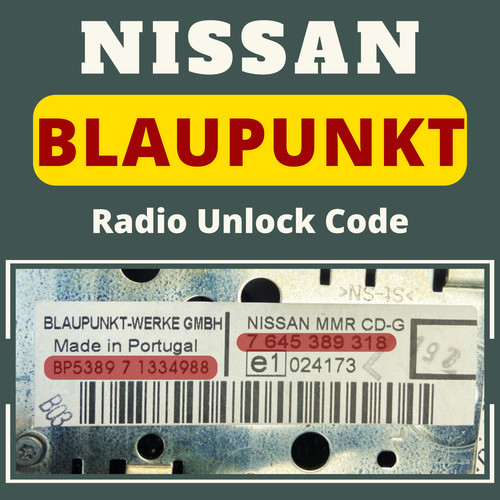 Codice radio nissan micra - codice,
