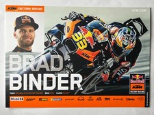 Autografo BRAD BINDER-Racing SUDAFRICA-KTM Factory Racing-AK firmato