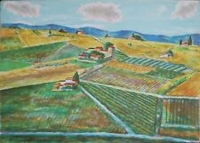 Nino Tirinnanzi litografia Estate in Chianti 1974 70x50 firmata pubblicata 