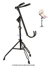 SUPPORTO professionale PER DJEMBE DJEMBE' REGOLABILE DJS01 Stand Nero da terra 