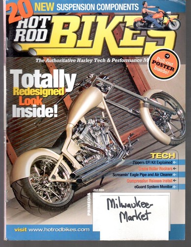Hot rod bikes july 2004 - 2004, harley
