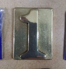 NUMERO CIVICO IN OTTONE LUCIDO "0" ALUBOX, ALTISSIMA QUALITA'