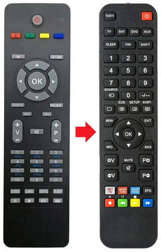 Telecomando adatto per - , akios
