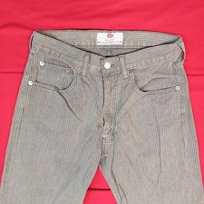 LEVI'S 458 VELLUTO A COSTE GRIGIO W30 L32 MADE IN ITALY VINTAGE PANTALONI VELVET