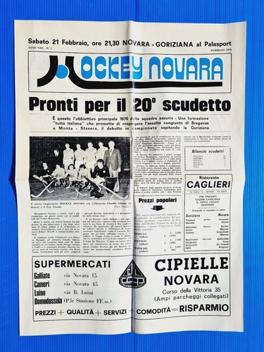 Hockey novara febbraio 1976 - hockey,