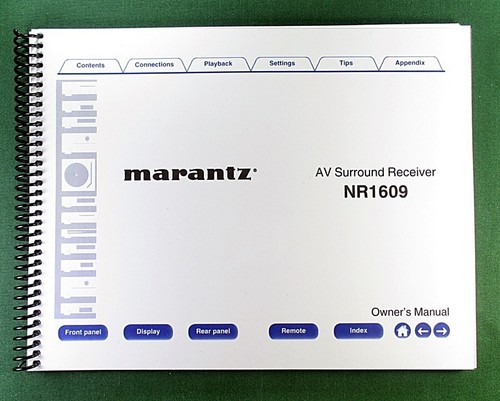 Marantz nr1609 manuale - marantz,