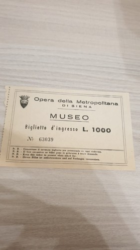 Biglietto museo antiquariato - museo,