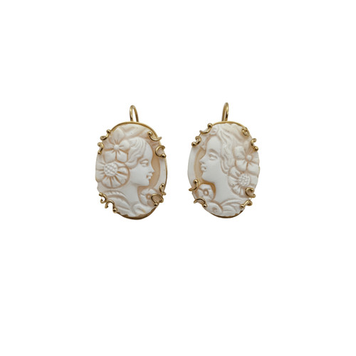 Orecchini con cammeo sardonico - orecchini,