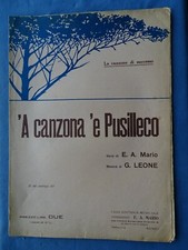 Canzone Napoletana 'a Canzona 'e Pusilleco Parole E Musica E.A. Mario G. leone