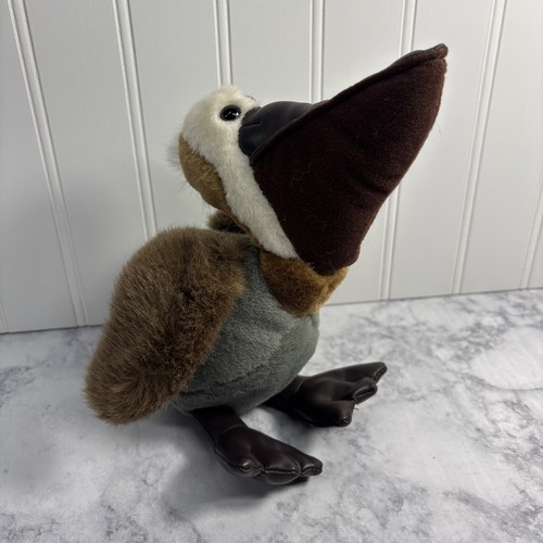 Peluche pellicano marrone