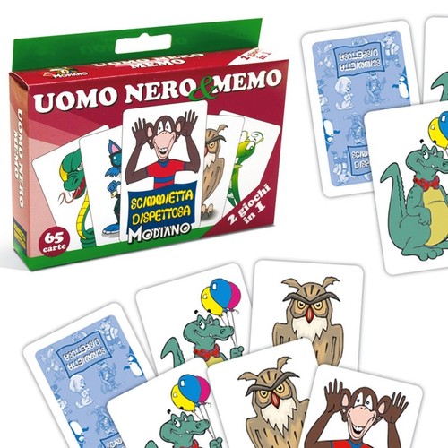 Gioco uomo nero memo - nero,